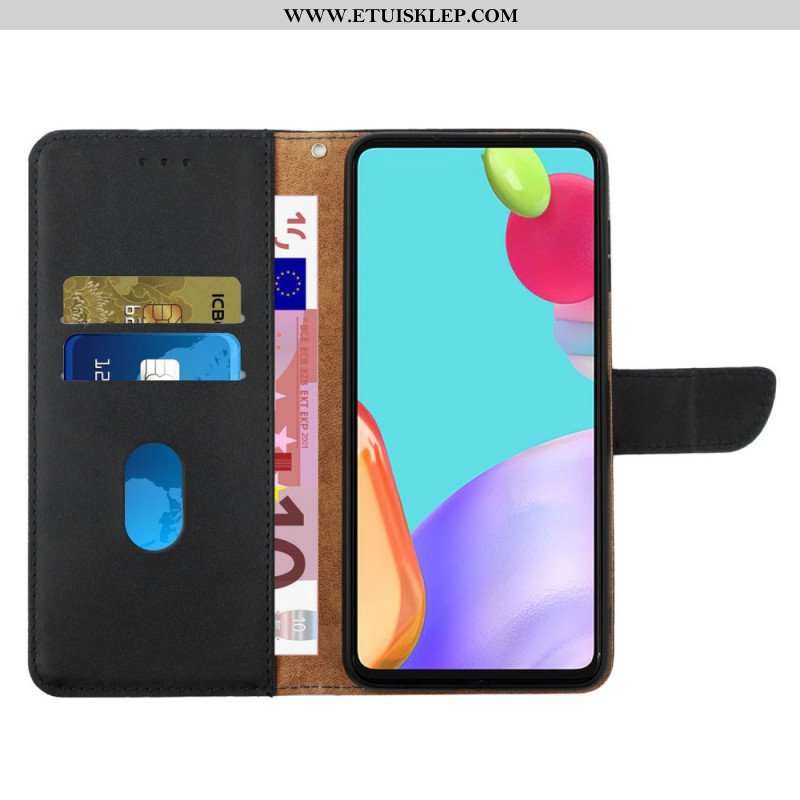 Etui Folio do Realme 9i Prawdziwa Skóra Nappa